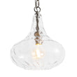 Load image into Gallery viewer, LightFixturesUSA - Farmhouse 1 - Light Hammered Glass Bell Kitchen Pendant Light - Pendant Light - Nickel -