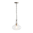 Load image into Gallery viewer, LightFixturesUSA - Farmhouse 1 - Light Hammered Glass Bell Kitchen Pendant Light - Pendant Light - Nickel -
