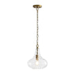 Load image into Gallery viewer, LightFixturesUSA - Farmhouse 1 - Light Hammered Glass Bell Kitchen Pendant Light - Pendant Light - Nickel -