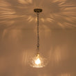 Load image into Gallery viewer, LightFixturesUSA - Farmhouse 1 - Light Hammered Glass Bell Kitchen Pendant Light - Pendant Light - Nickel -