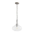 Load image into Gallery viewer, LightFixturesUSA - Farmhouse 1 - Light Hammered Glass Bell Kitchen Pendant Light - Pendant Light - Nickel -