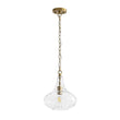 Load image into Gallery viewer, LightFixturesUSA - Farmhouse 1 - Light Hammered Glass Bell Kitchen Pendant Light - Pendant Light - Nickel -