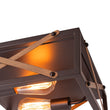 Load image into Gallery viewer, LightFixturesUSA - Farmhouse 2 - Light Oil Rubbed Bronze Cross Square Flush Mount - Ceiling Light - 14.2 in. -