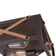 Load image into Gallery viewer, LightFixturesUSA - Farmhouse 2 - Light Oil Rubbed Bronze Cross Square Flush Mount - Ceiling Light - 14.2 in. -
