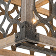 Load image into Gallery viewer, LightFixturesUSA - Farmhouse Antique Wooden Rectangle Box Linear Chandelier - Chandelier - Rustic -