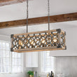 Load image into Gallery viewer, LightFixturesUSA - Farmhouse Antique Wooden Rectangle Box Linear Chandelier - Chandelier - Rustic -