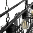 Load image into Gallery viewer, LightFixturesUSA - Farmhouse Black Rectangular Cage Linear Island Chandelier - Chandelier - Black -