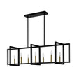 Load image into Gallery viewer, LightFixturesUSA - Farmhouse Candle Style Linear Rectangular Cage Island Chandelier - Chandelier - 47.2 in -