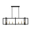 Load image into Gallery viewer, LightFixturesUSA - Farmhouse Candle Style Linear Rectangular Cage Island Chandelier - Chandelier - 47.2 in -