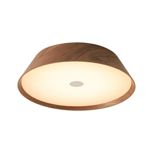 LightFixturesUSA - Farmhouse Wood Grain Dimmable LED Round Flush Mount Light - Ceiling Light - Oak -