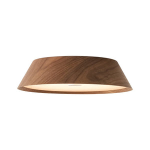 LightFixturesUSA - Farmhouse Wood Grain Dimmable LED Round Flush Mount Light - Ceiling Light - Oak -