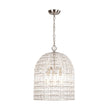Load image into Gallery viewer, LightFixturesUSA - French Antique Brass Crystal Cage Chandelier - Chandelier - M/Nickel -