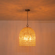 Load image into Gallery viewer, LightFixturesUSA-French Antique Brass Crystal Cage Chandelier-Chandelier-S/1-Lt-
