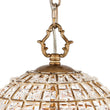 Load image into Gallery viewer, LightFixturesUSA-French Antique Brass Crystal Cage Chandelier-Chandelier-S/1-Lt-