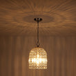 Load image into Gallery viewer, LightFixturesUSA - French Antique Brass Crystal Cage Chandelier - Chandelier - S/Nickel -