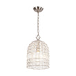 Load image into Gallery viewer, LightFixturesUSA - French Antique Brass Crystal Cage Chandelier - Chandelier - S/Nickel -