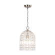 Load image into Gallery viewer, LightFixturesUSA - French Antique Brass Crystal Cage Chandelier - Chandelier - S/Nickel -