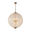 Load image into Gallery viewer, LightFixturesUSA - French Antique Brass Crystal Globe Chandelier - Chandelier - XL / 8 - Lt (Customized & Non - returnable) -