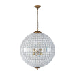 Load image into Gallery viewer, LightFixturesUSA - French Antique Brass Crystal Globe Chandelier - Chandelier - XL / 8 - Lt (Customized & Non - returnable) -