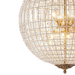 Load image into Gallery viewer, LightFixturesUSA - French Antique Brass Crystal Globe Chandelier - Chandelier - XL / 8 - Lt (Customized & Non - returnable) -