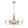 Load image into Gallery viewer, LightFixturesUSA - French Classic Brass Scrolling Candle Style Chandelier - Chandelier - 28.7 in. -