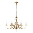 Load image into Gallery viewer, LightFixturesUSA - French Classic Brass Scrolling Candle Style Chandelier - Chandelier - 28.7 in. -