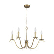 Load image into Gallery viewer, LightFixturesUSA - French Farmhouse 5 - Light Brass Candle Style Chandelier - Chandelier - Brass -