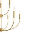 Load image into Gallery viewer, LightFixturesUSA - French Farmhouse Brass 2 - Tiered Candle Style Chandelier - Chandelier - Brass -