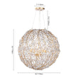 Load image into Gallery viewer, LightFixturesUSA - French Gold Blossom Crystal Floral Orb Chandelier - Chandelier - 20in./6 - Lt (Sale Ends Oct 11) -