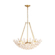 Load image into Gallery viewer, LightFixturesUSA - French Luxe Brass Bloom Crystal Floral Basket Chandelier - Chandelier - Gold -