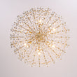 Load image into Gallery viewer, LightFixturesUSA - French Luxe Brass Bloom Crystal Floral Basket Chandelier - Chandelier - Gold -