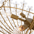 Load image into Gallery viewer, LightFixturesUSA - French Luxe Brass Bloom Crystal Floral Basket Chandelier - Chandelier - Gold -
