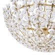 Load image into Gallery viewer, LightFixturesUSA - French Luxe Brass Bloom Crystal Floral Basket Chandelier - Chandelier - Gold -
