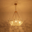 Load image into Gallery viewer, LightFixturesUSA - French Luxe Brass Bloom Crystal Floral Basket Chandelier - Chandelier - Gold -