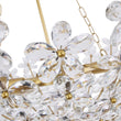 Load image into Gallery viewer, LightFixturesUSA - French Luxe Brass Bloom Crystal Floral Basket Chandelier - Chandelier - Gold -
