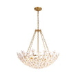 Load image into Gallery viewer, LightFixturesUSA - French Luxe Brass Bloom Crystal Floral Basket Chandelier - Chandelier - Gold -