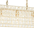 Load image into Gallery viewer, LightFixturesUSA - French Luxe Brass Crystal Linear Cage Island Chandelier - Chandelier - Brass -