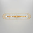 Load image into Gallery viewer, LightFixturesUSA - French Luxe Brass Crystal Linear Cage Island Chandelier - Chandelier - Brass -