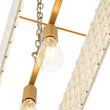Load image into Gallery viewer, LightFixturesUSA - French Luxe Brass Crystal Linear Cage Island Chandelier - Chandelier - Brass -