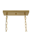 Load image into Gallery viewer, LightFixturesUSA - French Luxe Brass Crystal Linear Cage Island Chandelier - Chandelier - Brass -