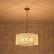 Load image into Gallery viewer, LightFixturesUSA - French Luxury Brass Crystal Drum Cage Chandelier - Chandelier - Brass -
