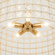 Load image into Gallery viewer, LightFixturesUSA - French Luxury Brass Crystal Drum Cage Chandelier - Chandelier - Brass -