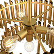 Load image into Gallery viewer, LightFixturesUSA - French Luxury Gold 2 - Tier Metal Drum Cage Chandelier - Chandelier - Brass -