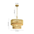 Load image into Gallery viewer, LightFixturesUSA - French Luxury Gold 2 - Tier Metal Drum Cage Chandelier - Chandelier - Brass -