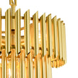 Load image into Gallery viewer, LightFixturesUSA - French Luxury Gold 2 - Tier Metal Drum Cage Chandelier - Chandelier - Brass -