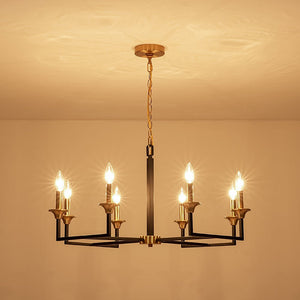 LightFixturesUSA - French Modern 8 - Light Candle Chandelier - Chandelier - 8 - Lt -