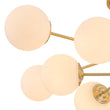 Load image into Gallery viewer, LightFixturesUSA - Frosted Glass Bubble 2 - Tier Sputnik Semi Flush Chandelier - Chandelier - Brass -