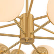 Load image into Gallery viewer, LightFixturesUSA - Frosted Glass Bubble 2 - Tier Sputnik Semi Flush Chandelier - Chandelier - Brass -