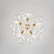 Load image into Gallery viewer, LightFixturesUSA - Funky Cluster Clear Faceted Glass Orb Bubble Chandelier - Chandelier - Black -