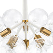 Load image into Gallery viewer, LightFixturesUSA - Funky Cluster Clear Faceted Glass Orb Bubble Chandelier - Chandelier - White -